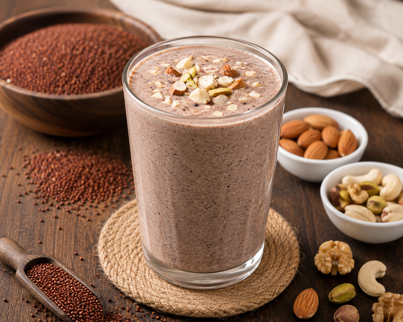 Ragi dry fruit smoothie