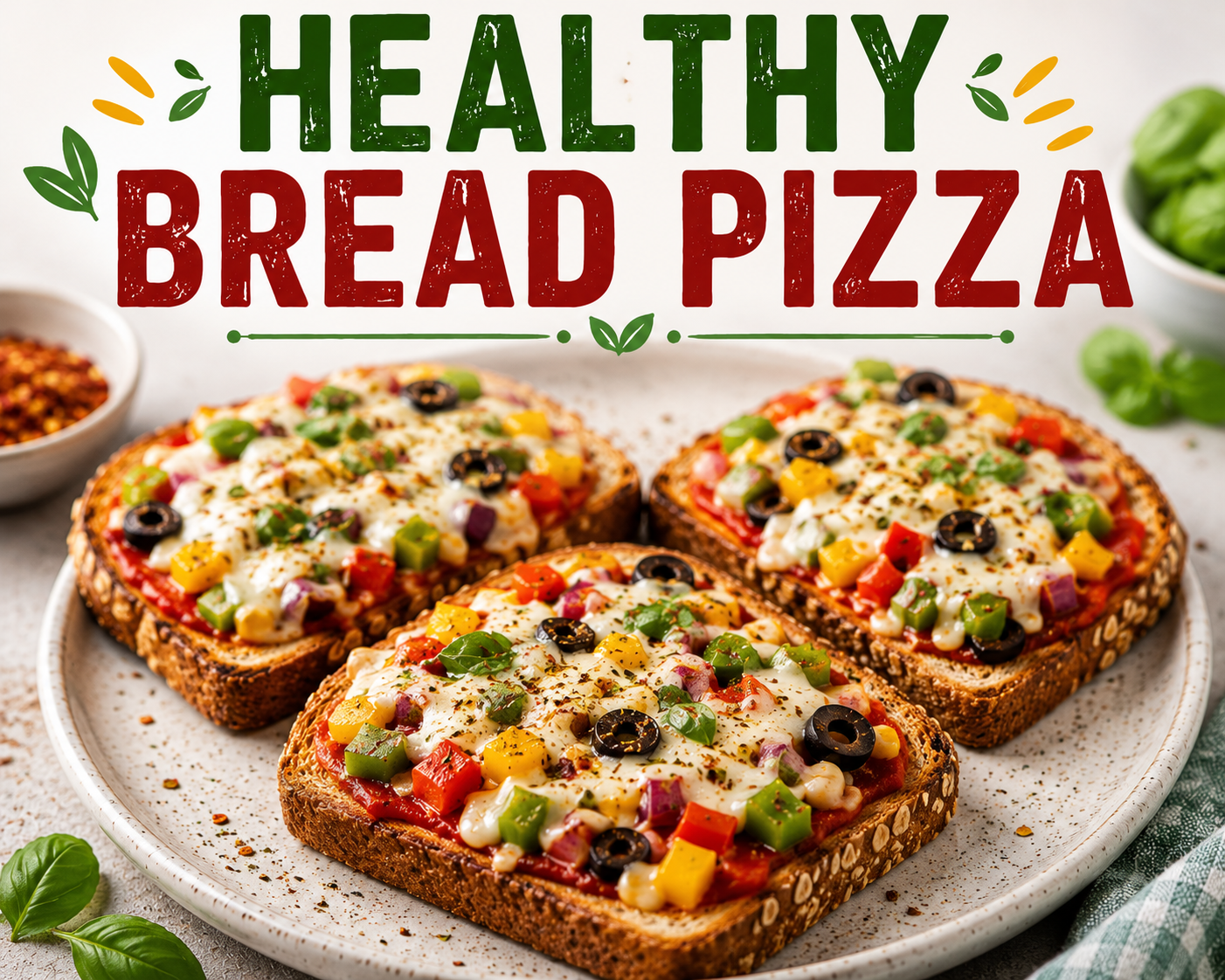 HEALTHY BREAD PIZZA