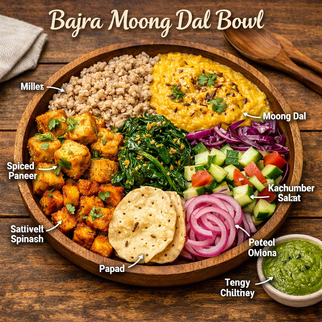 Bajra Moong Dal Bowl