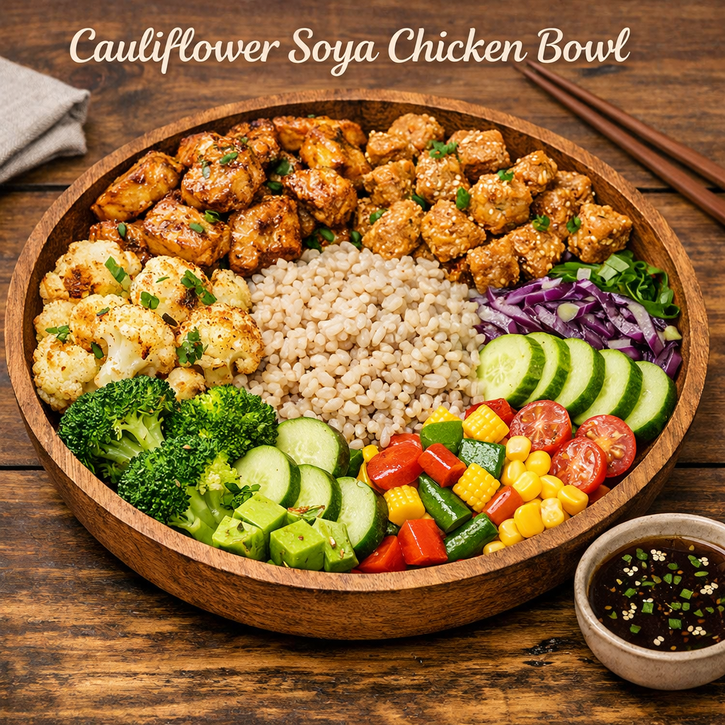 Cauliflower Soya Chicken Bowl