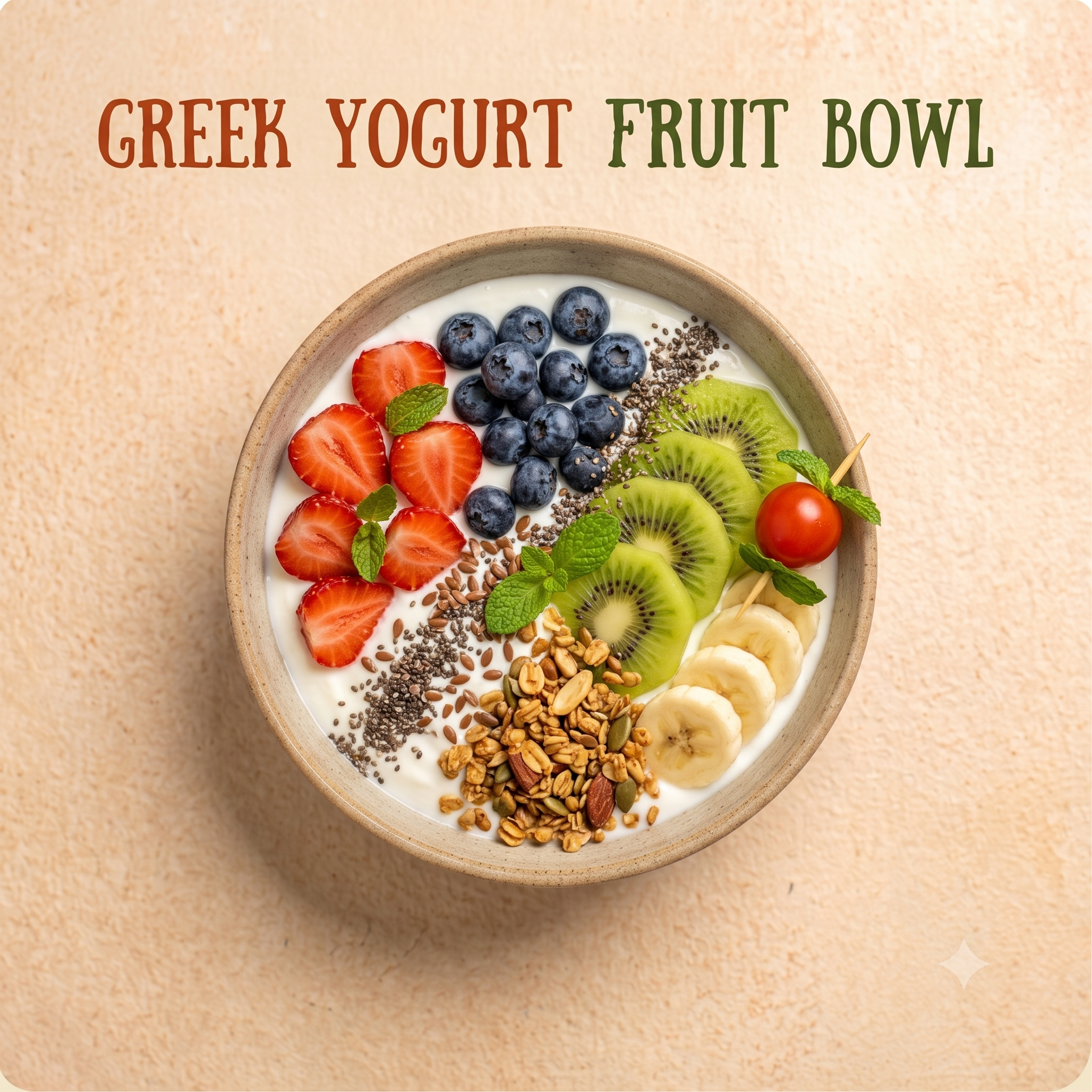 Greek Yogurt Fruit Bowl
