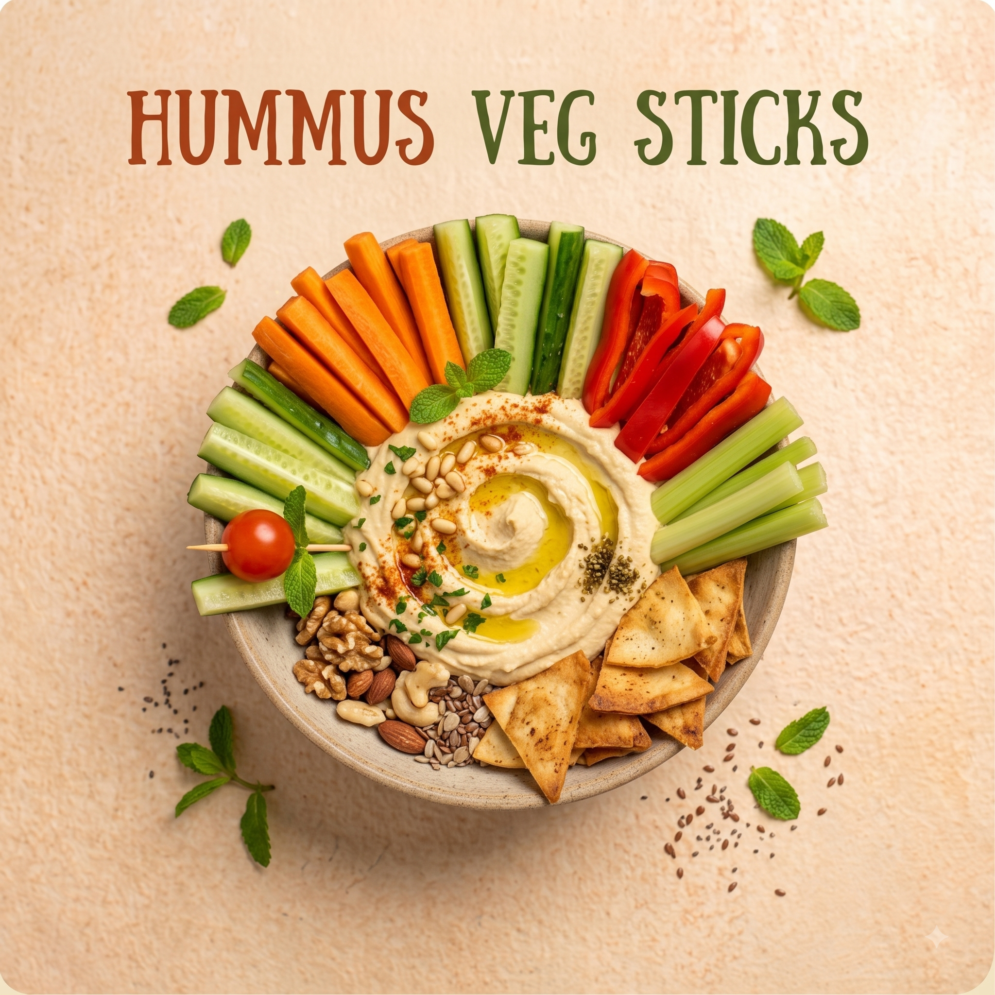 Hummus, Veg Sticks