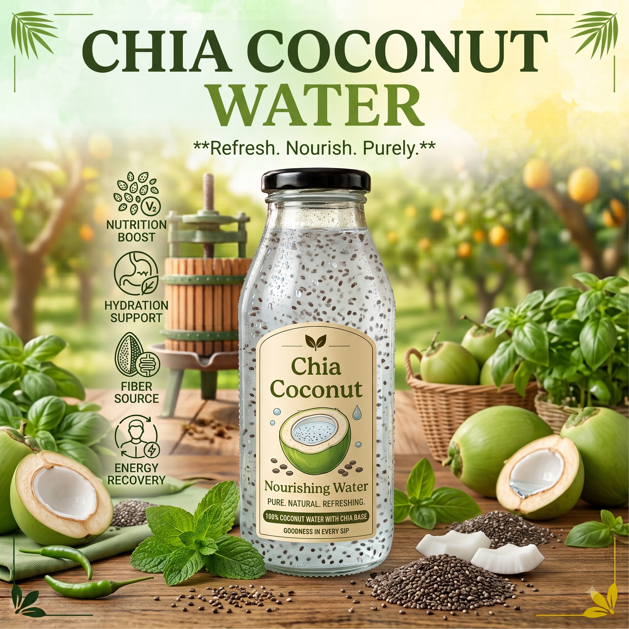 Chia Coconut Water