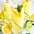Cucumber mint lemon drink