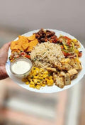 Burrito Bowl with Mint curd and Lobia boiled chat