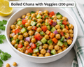Boiled Chana with Veggies